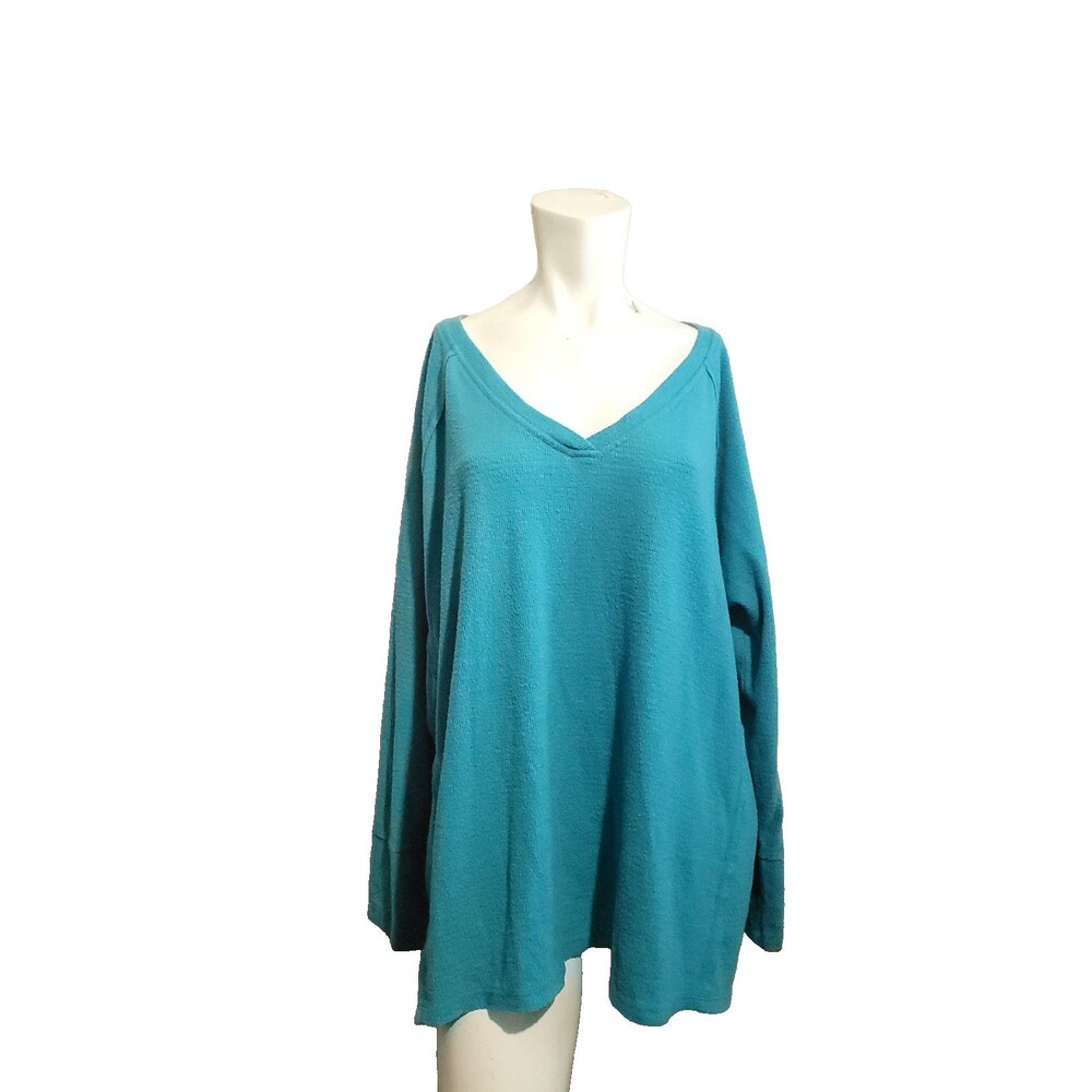 Wildfox XXL sweatshirt pullover fleece v-neck longsleeve soft stretch